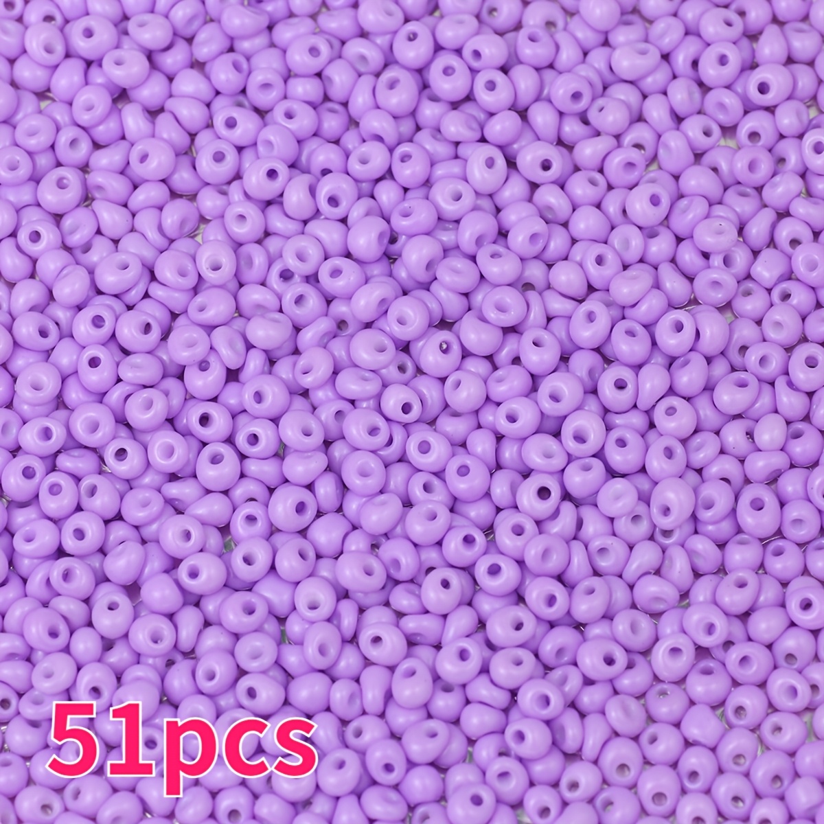 51pcs Colorful Glass Medium-Hole Waterdrop Beads for DIY Jewelry Making